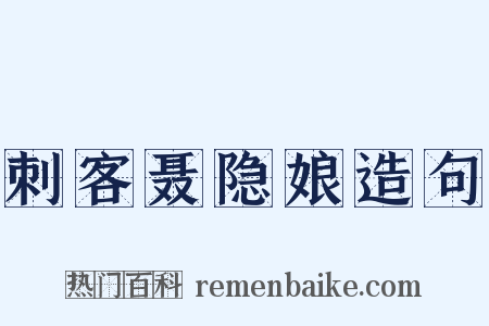 刺客聂隐娘造句是什么意思的图片